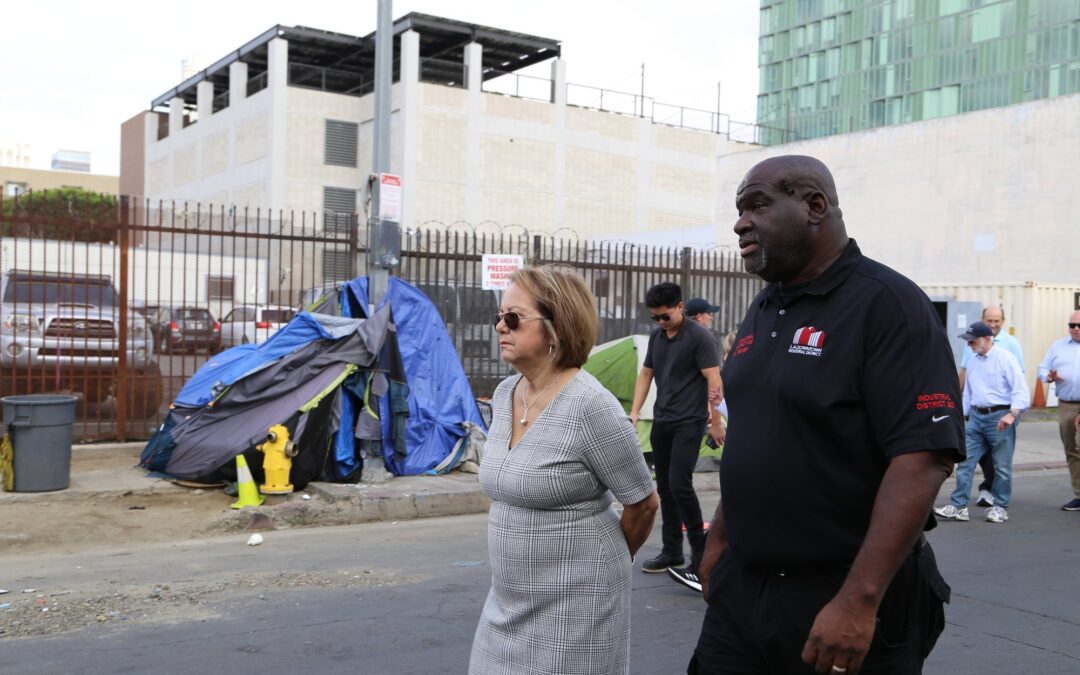 Durazo Walks the Walk on Skid Row